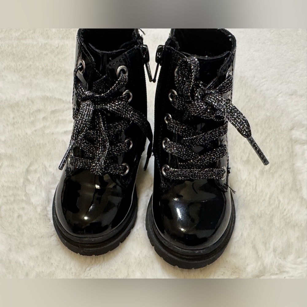 Jumping Beans‎ Black Combat Boots Toddler Size 5
